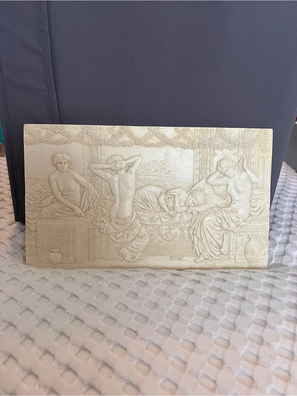 Classic Ivory Relief Wall Plaque - Home Wall Decor